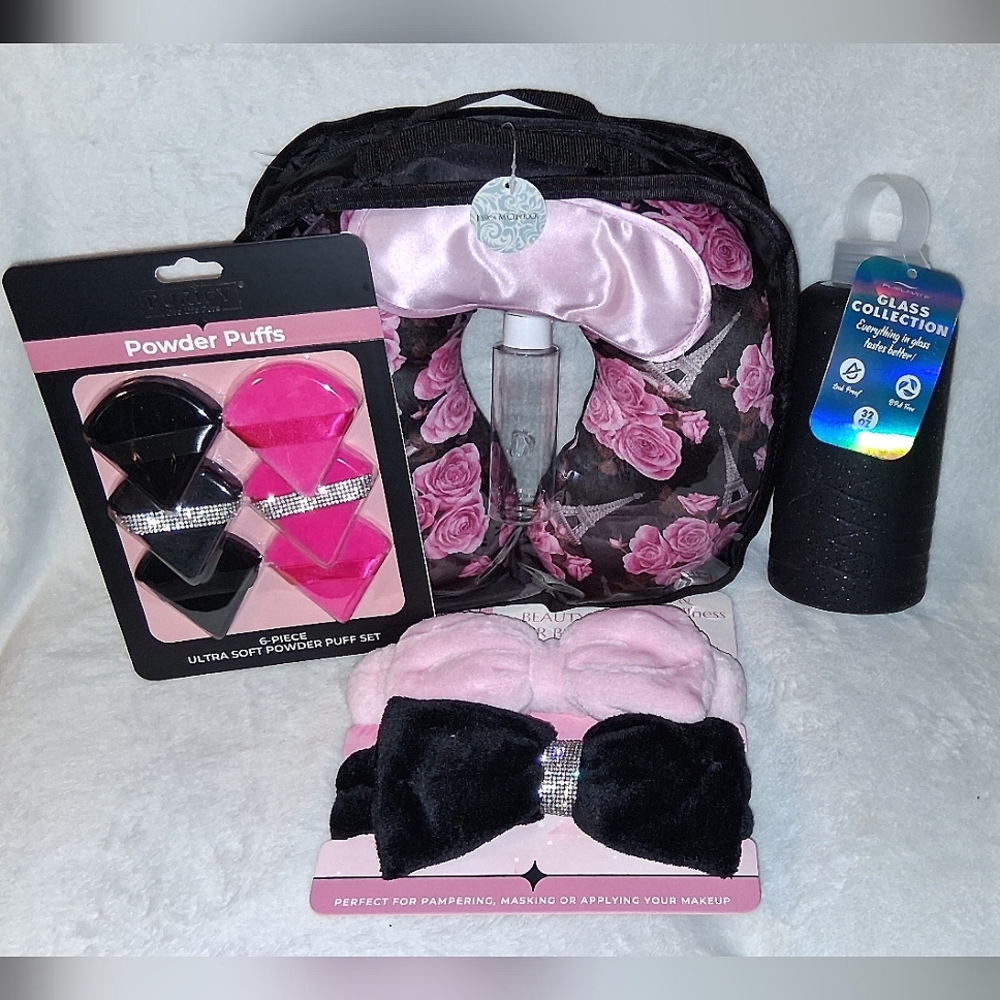 Valentine's Day gift set Bundle beauty make up travel water bottle gift set